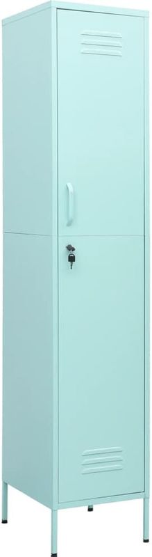 vidaXL Lockerkast - Mint - Staal - 4 Verstelbare Schappen