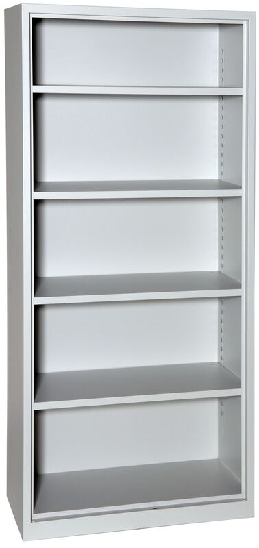 Regal Steel, 5 Ordnerhöhen, grau (RAL 7035)
