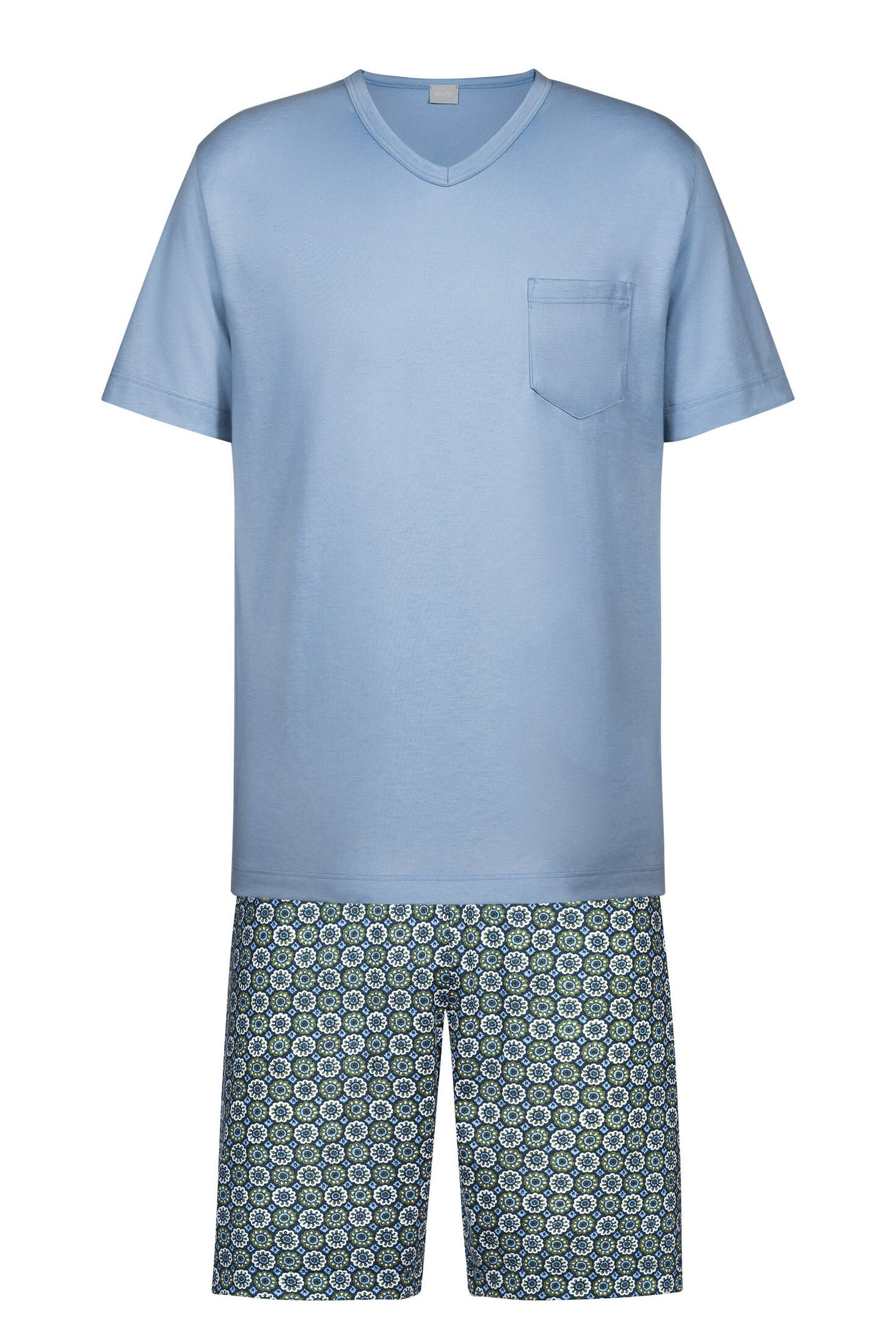mey| Herren Schlafanzug Serie Flowery