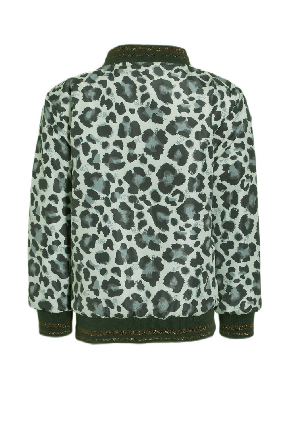 Orange Stars bomberjack zomer Marcella jacket reversible met all over print turquoise