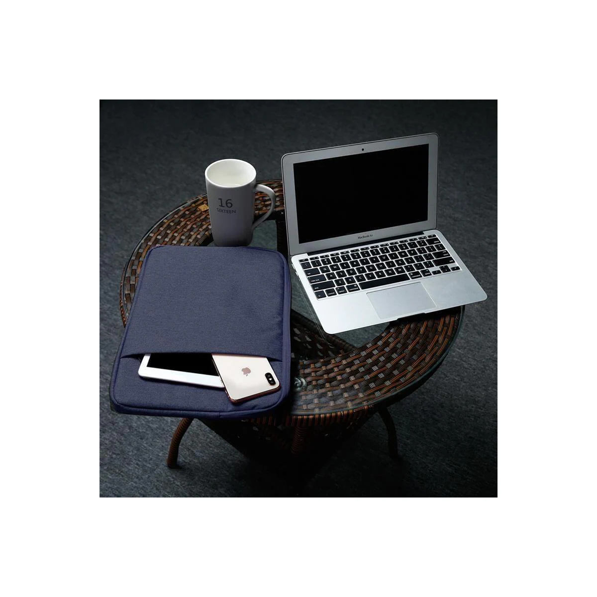 Laptopveske deksel 13.3 Toll (blå)