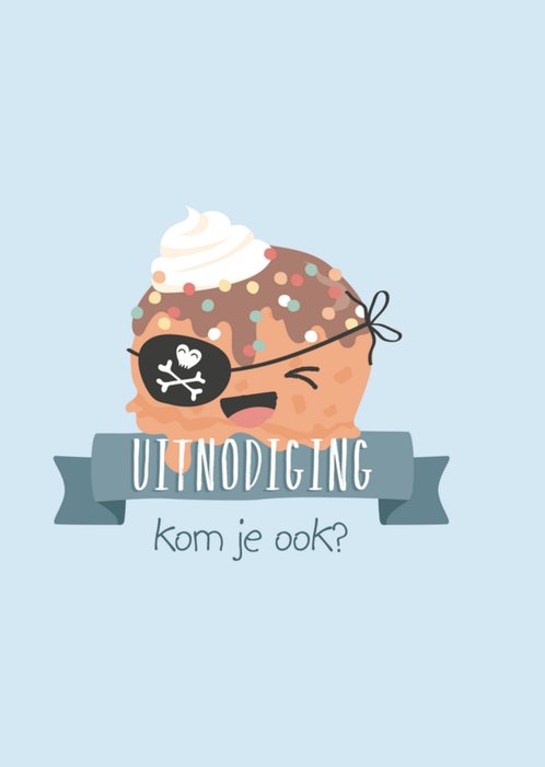 Tante Kaartje | Uitnodiging Kinderfeest | ijs