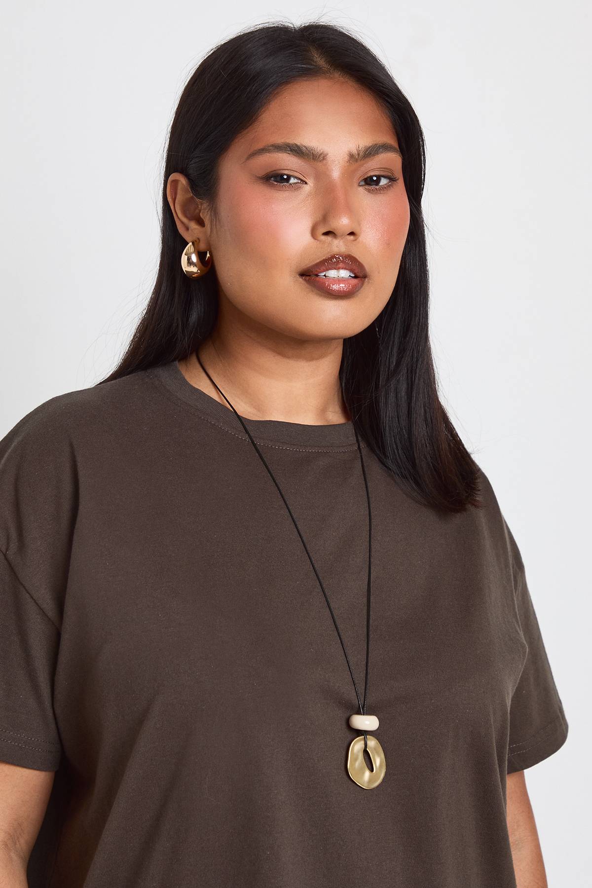 boohoo T-shirt Grande Taille À Manches Courtes Oversize Basic