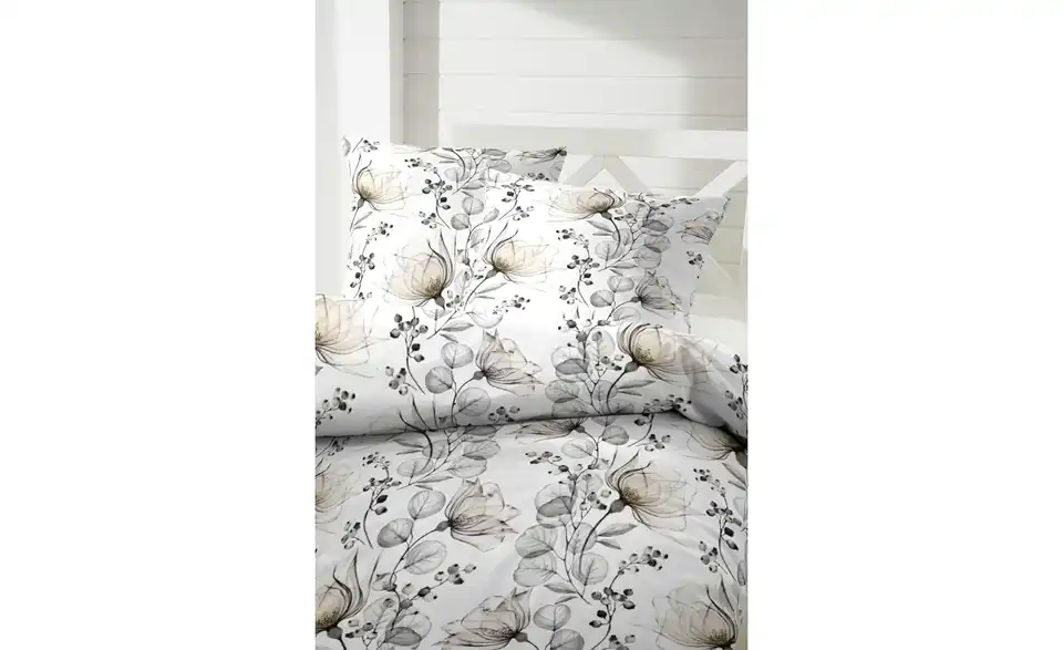 Bettwäsche-Set Grau 220 cm 155 cm