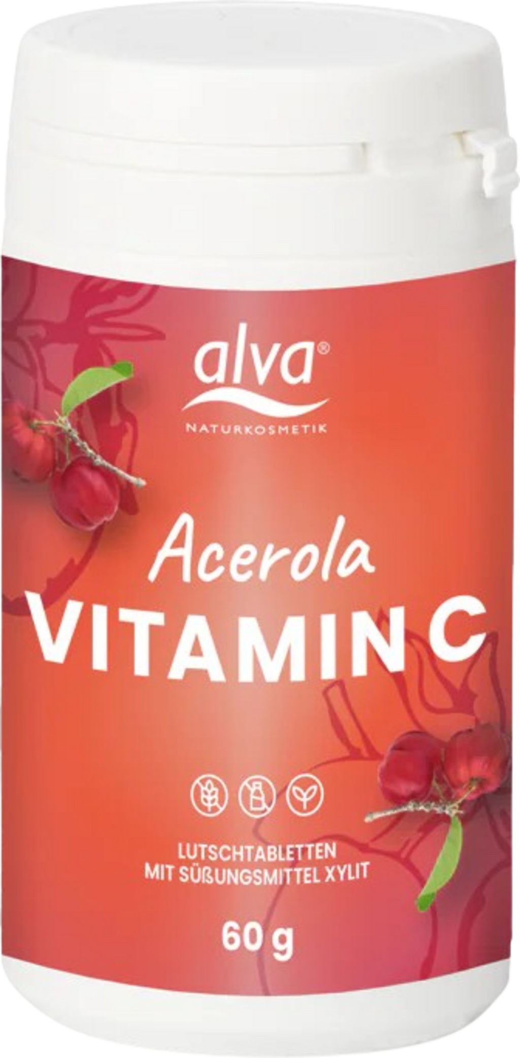 Alva  Acerola Lutschpastillen, 60 g, 60 g