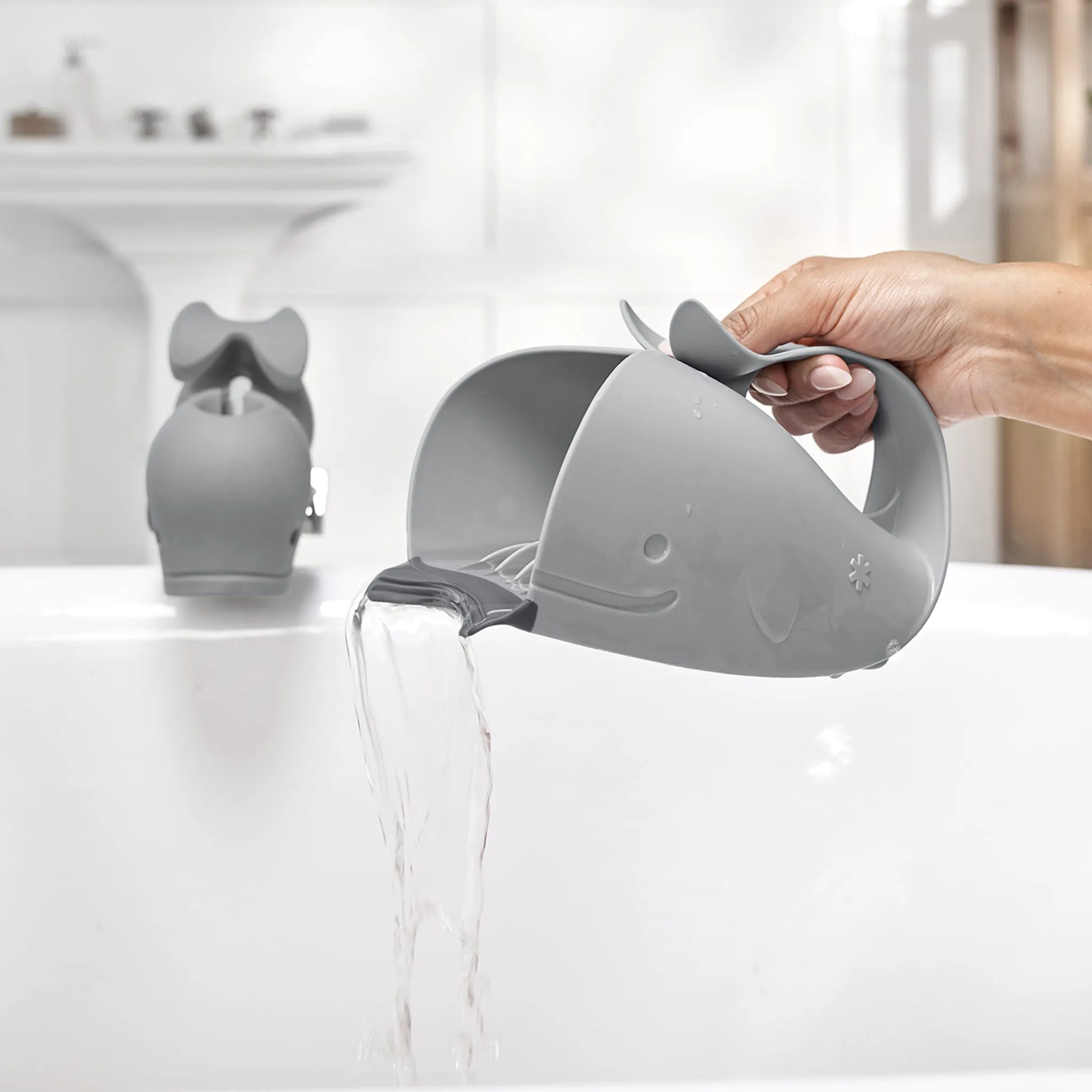 Skip Hop Seau Rinceur pour le Bain Baleine - Grise