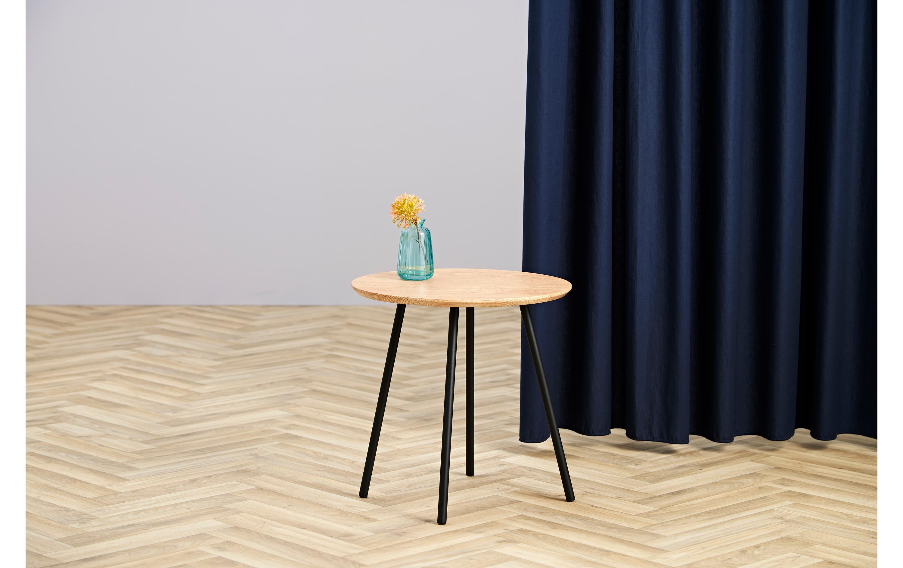 Beistelltisch Ø 40 cm, Braun/SchwarzCouchtisch