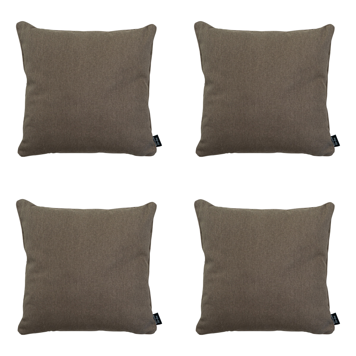 Madison Taupe canvas eco+ Sierkussen - Set van 4