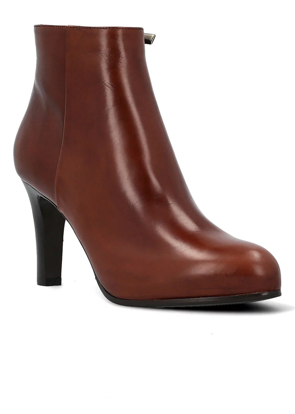 BOOTS PLATEAU SAULES CUIR MARRON