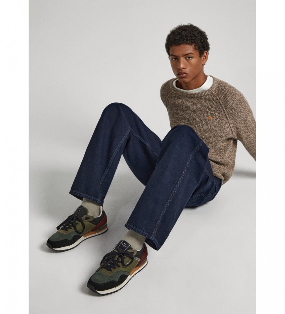 Tênis Pepe Jeans London Forest M de couro verde