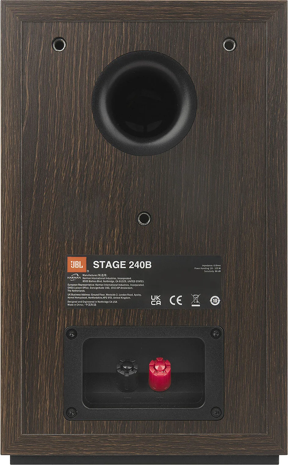 JBL 240B Bois noir (la paire) Enceintes bibliothèque