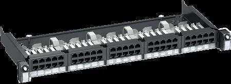LexCom VDIG141501 - Patch-panel - mørkegrå, RAL 7016 - 1U - 19