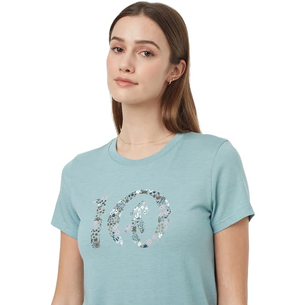 T-shirt TENTREE W WILDFIELDS TEN T-SHIRT TOURMALINE BLUE HEATHER/FALCON