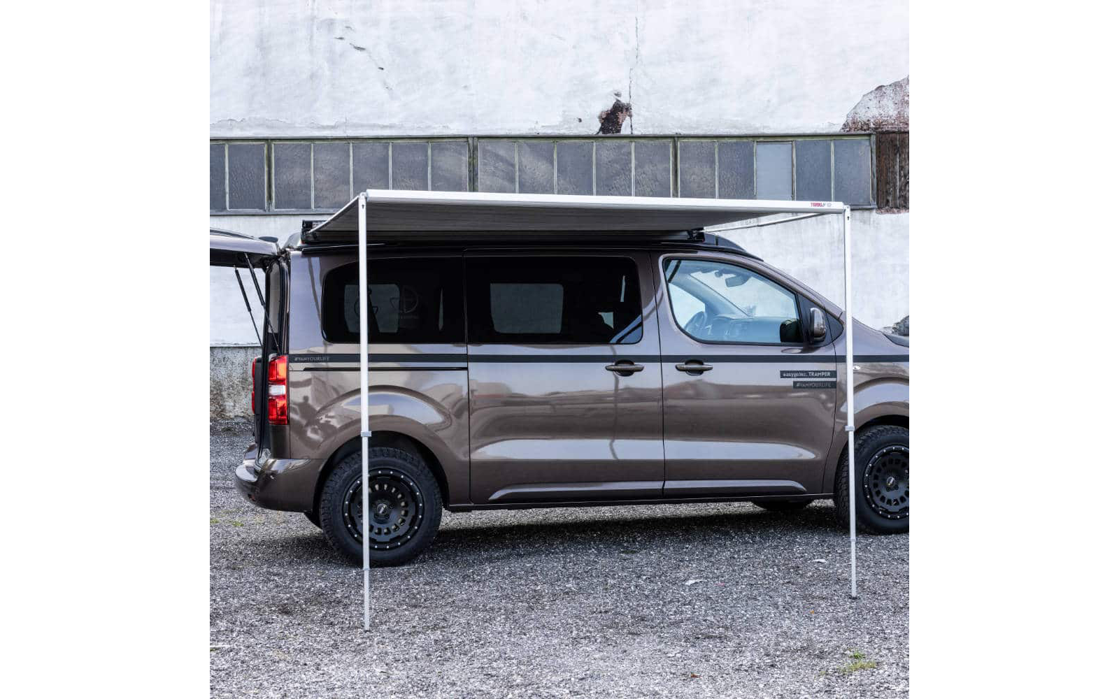 easygoinc. Markisenadapter Fiamma F35pro für Stellantis Vans mit Reimo Multirail abnehmbar