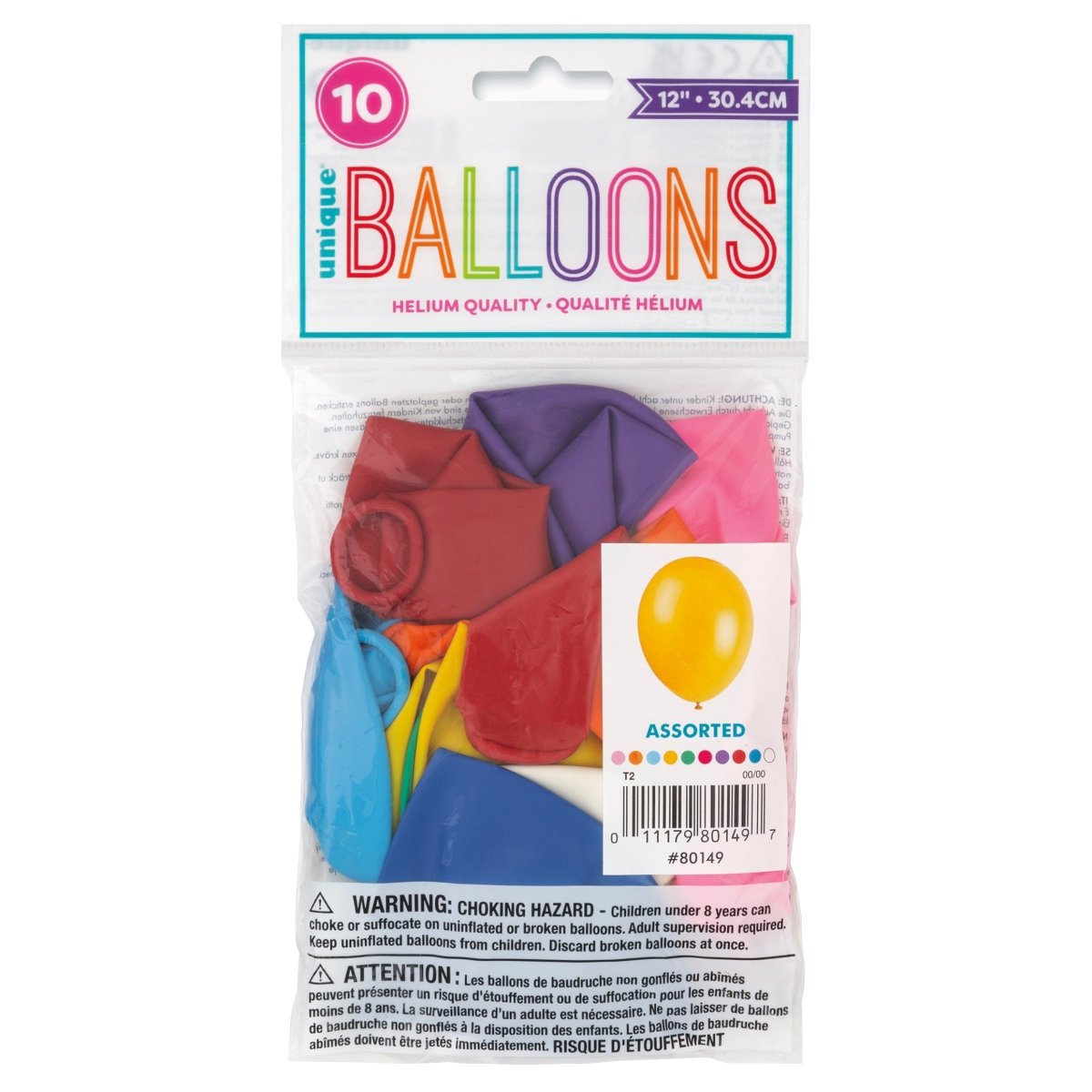 Gekleurde Ballonnen Latex 30cm 10st