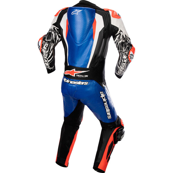 Alpinestars - Combinaison Racing Absolute V2 - 1 pièce Bleu / Noir / Blanc / Rouge fluo