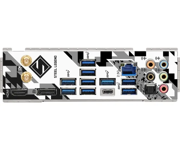 ASRock Z790 Steel Legend WiFi - Bundkort - ATX - LGA1700 sokkel - Z790 Chipset - USB-C 3.2 Gen 2x2, USB-C 3.2 Gen2, USB 3.2 Gen 2, USB 3.2 Gen 1 - 2.5 Gigabit LAN, Wi-Fi 6E, Bluetooth - onboard grafik (CPU påkrævet) - HD Audio (8-kanaler)