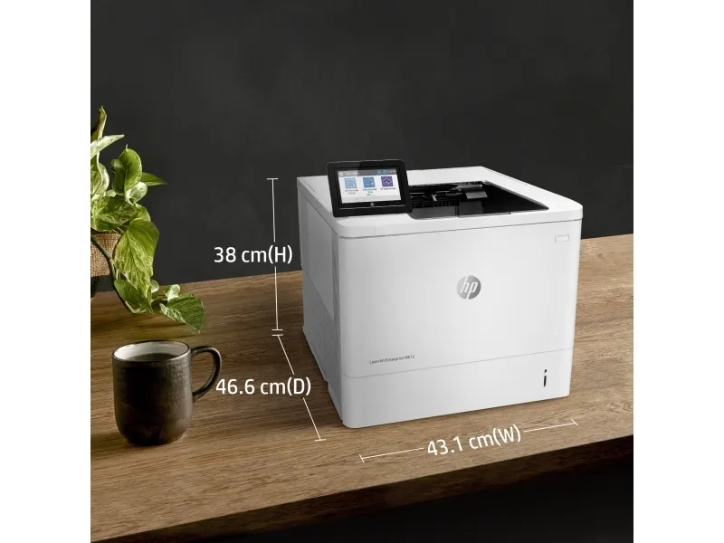 HP LaserJet Enterprise M612dn - Printer - S/H - Duplex - laser - A4/Legal - 1200 x 1200 dpi - op til 71 spm - kapacitet: 650 ark - USB 2.0, Gigabit LAN, USB 2.0 vært