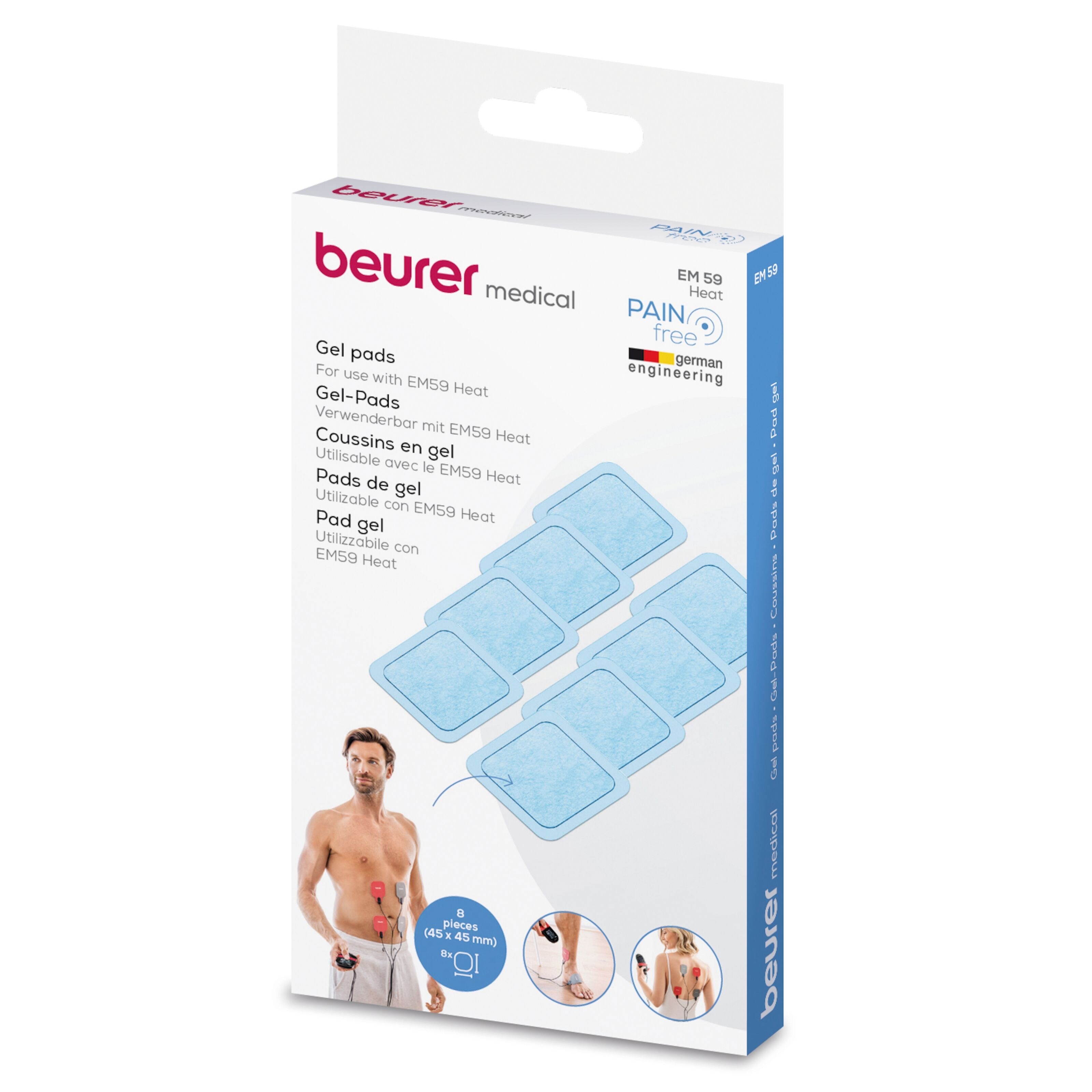 Beurer Elektrodeplater til Beurer EM 59 8-pk.