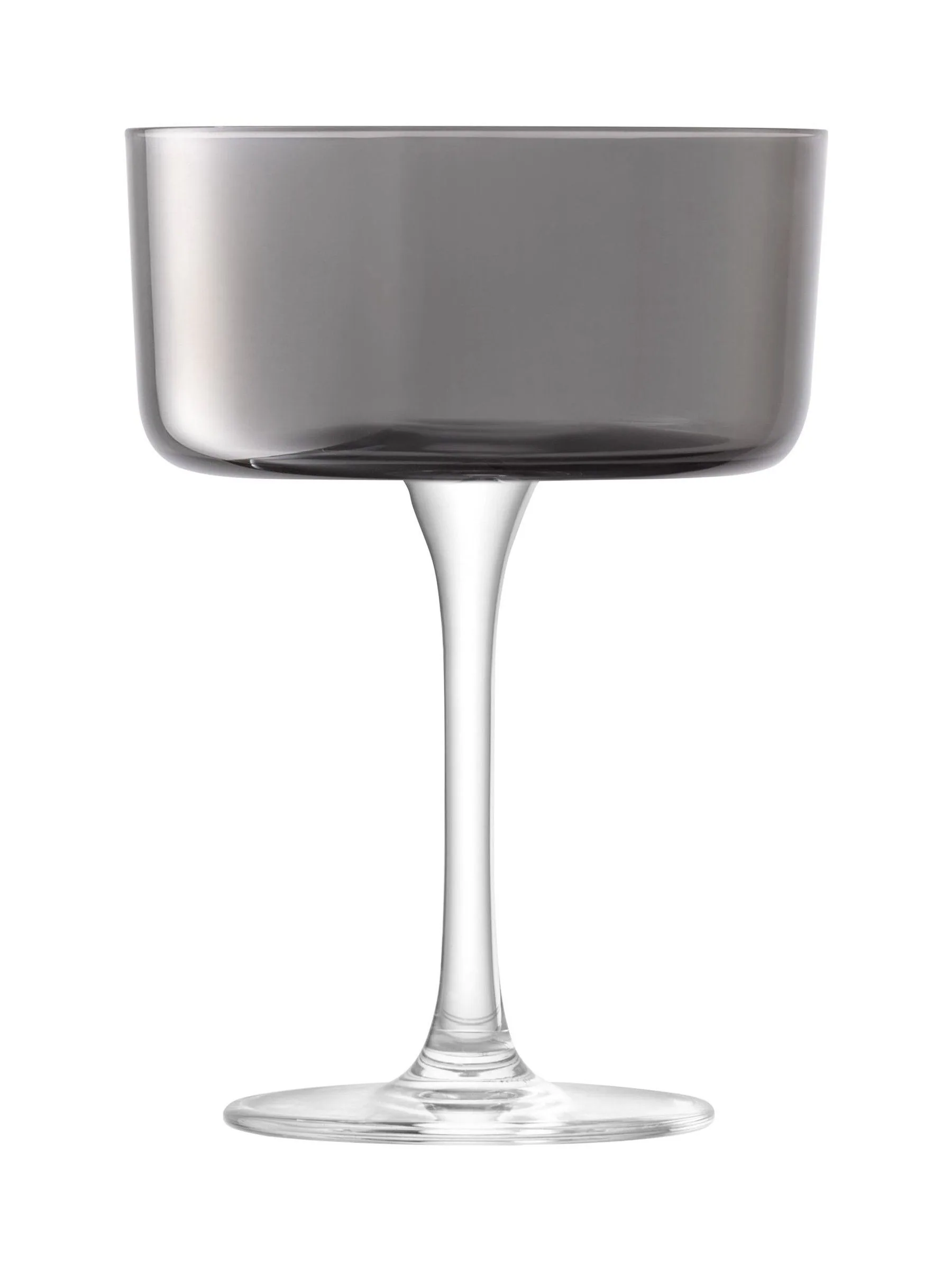 LSA International Set of 2 Lunar Champagne and Cocktail Glasses 230ml