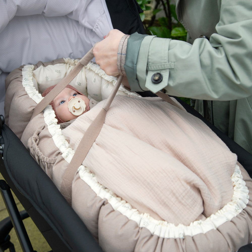 Køb Sebra Beige Sebra 3-i-1 Babynest, Sophora Leaves
