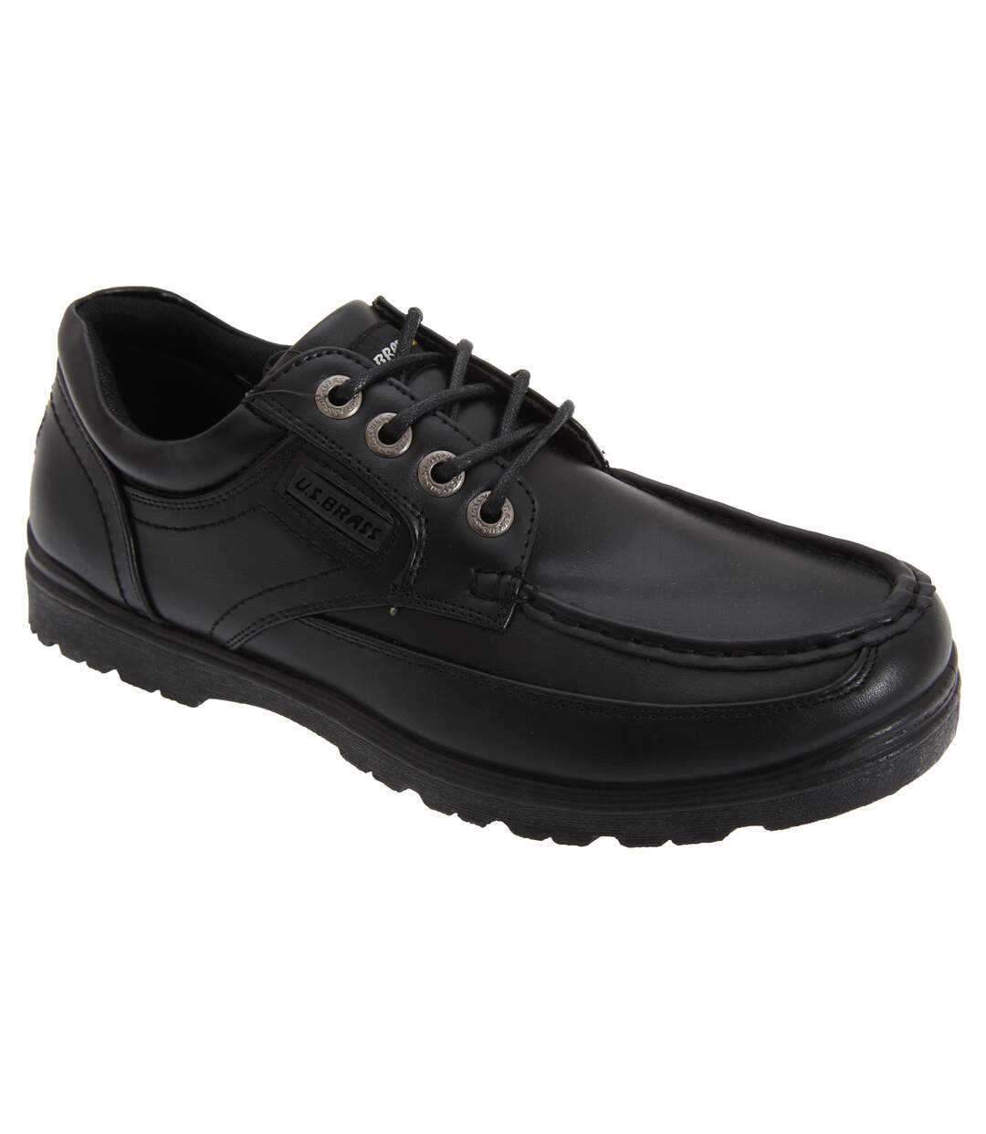 US Brass Smaug/Stubby - Chaussures bateau - Homme (Noir) - UTDF249
