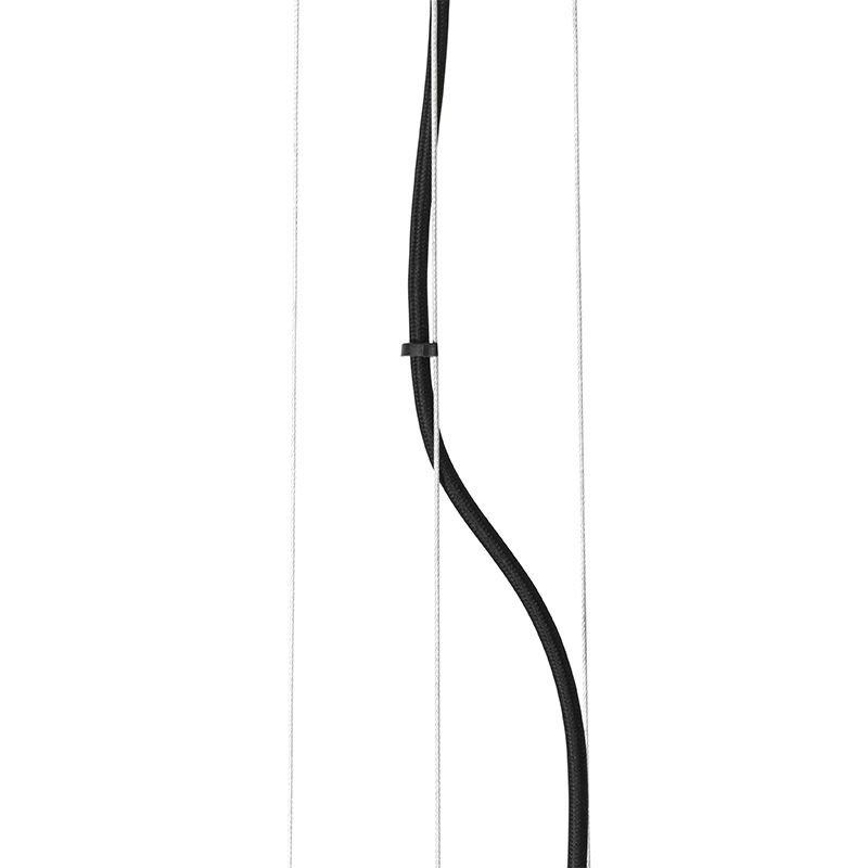 Hanglamp zwart met smoke en helder glas 13-lichts - Bonnie