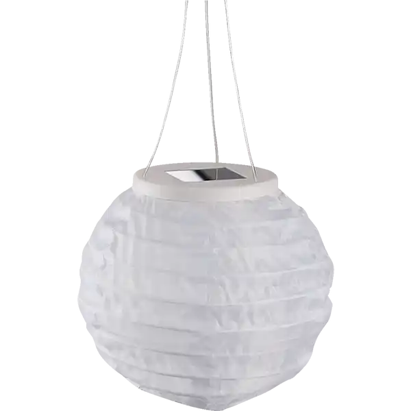 2er Set Solar-Lampion weiß
