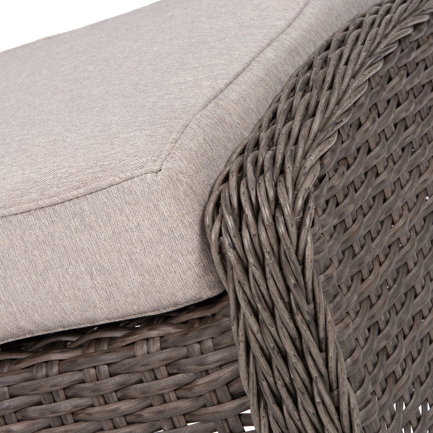 Intratuin voetenbank Sanur donkerbruin 63 x 45 x 36 xm