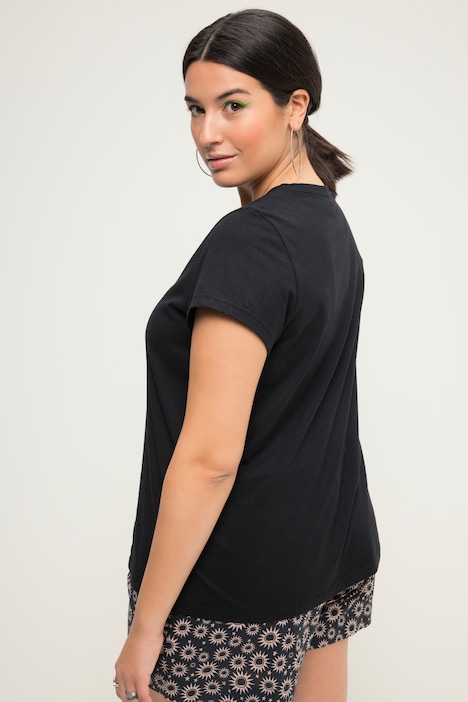 T-Shirt, Classic Shape, Sun-Print, Rundhals, Halbarm