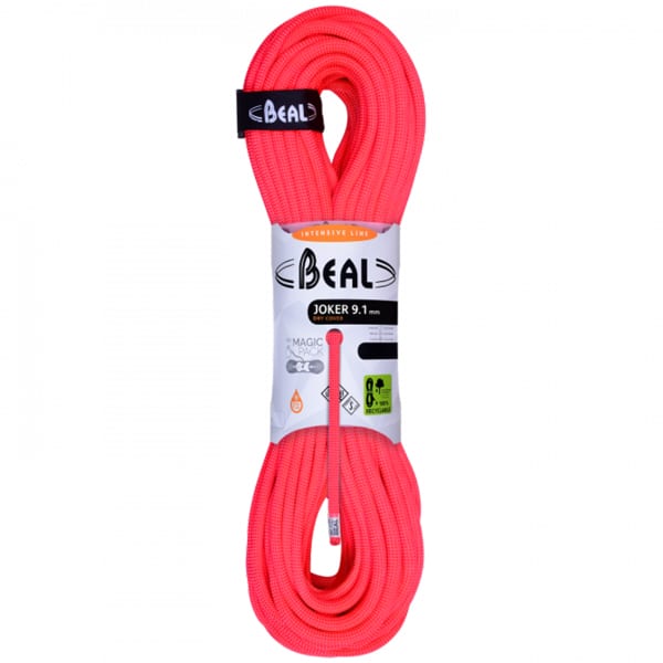 Corde alpinisme BEAL JOKER 9.1MM x 70M ORANGE