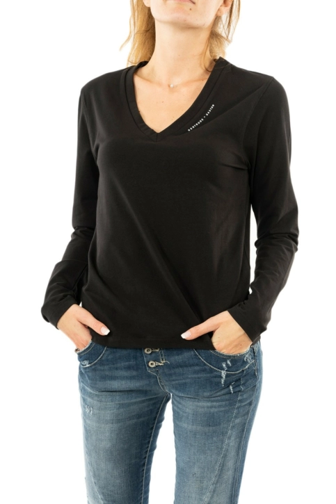 tee shirt manches longues gertrude + gaston angele black