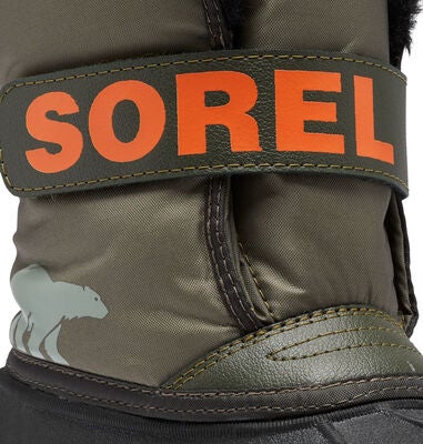 Sorel Children's Snow Commander Vintersko, Green