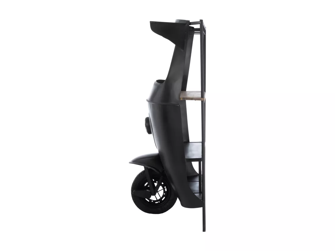 Bar vélo tuktuk métal noir Jeannot L 97cm
