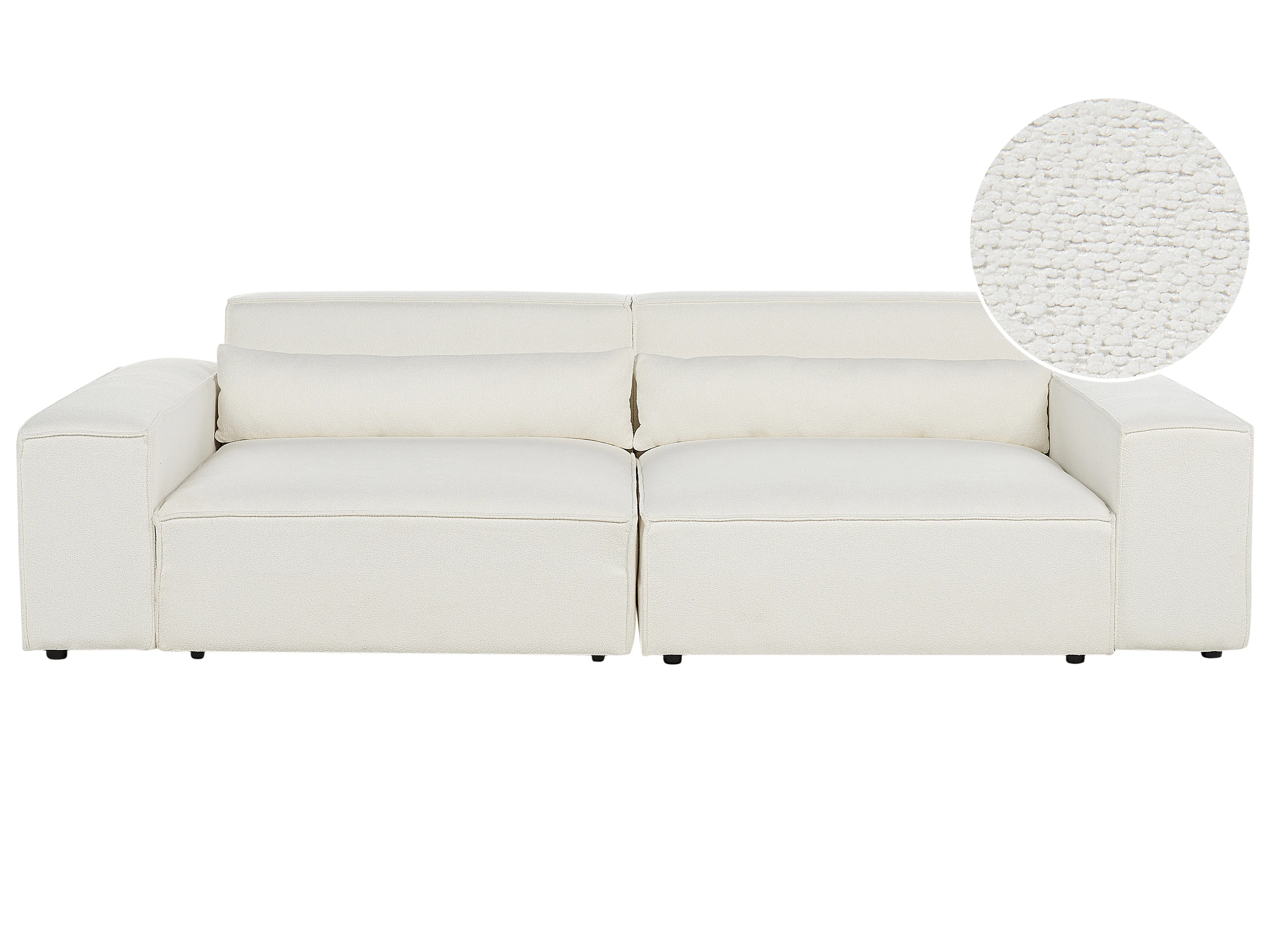 Modulaire bank 2-zits HELLNAR Bouclé Gebroken wit