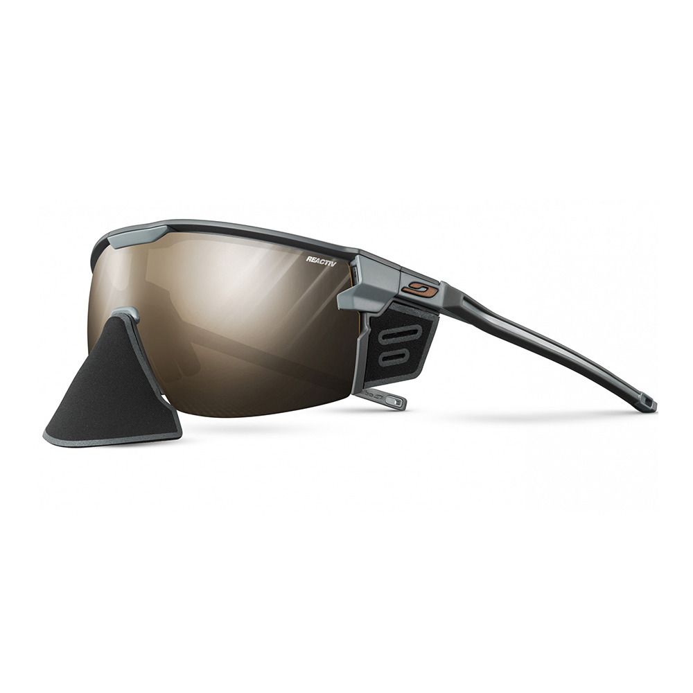 Julbo ULTIMATE COVER - Lunettes de soleil photochromiques Homme gris fonce-gris/brun