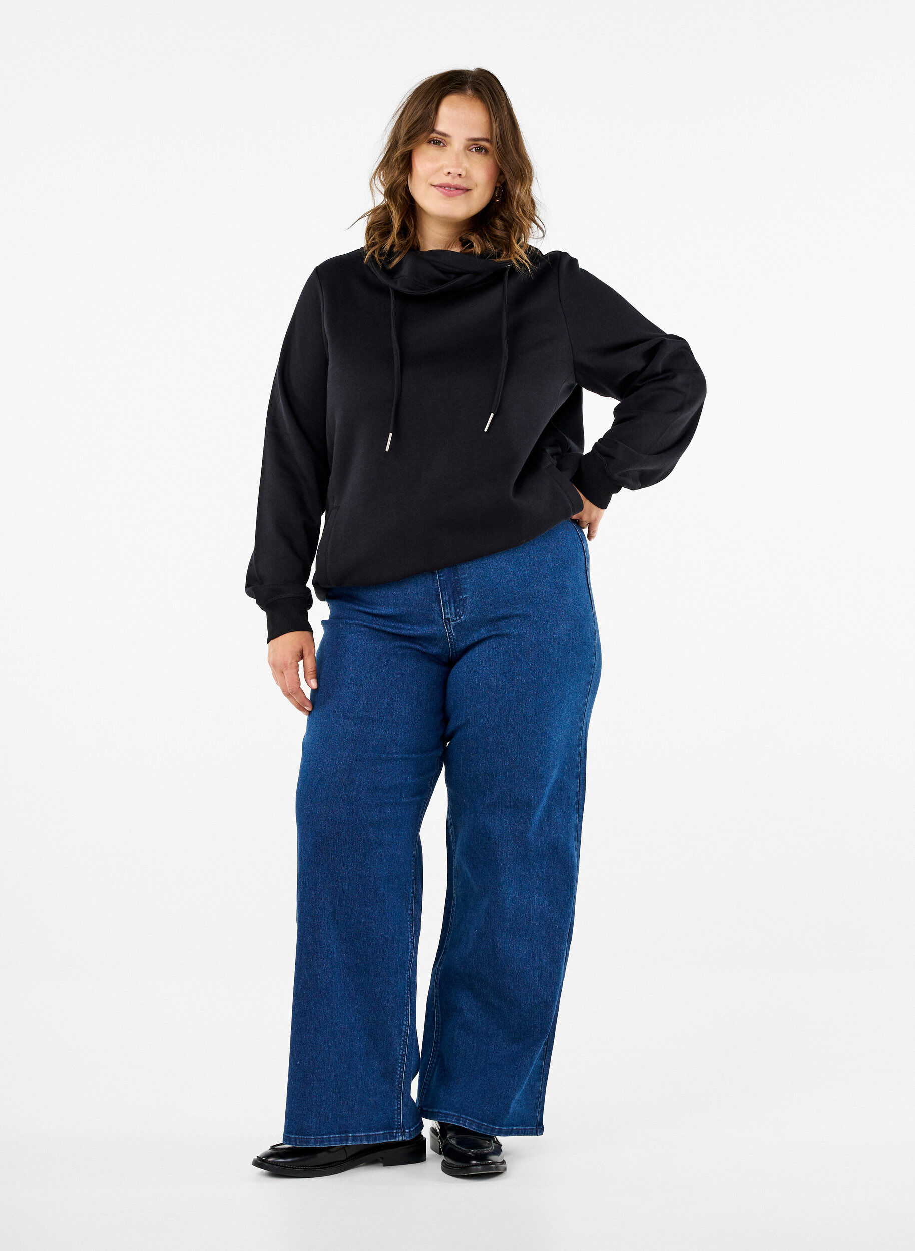 FLASH - Sweatshirt med høj krave