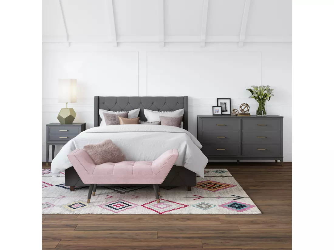 Westerleigh | Commode à 6 tiroirs en MDF gris graphite