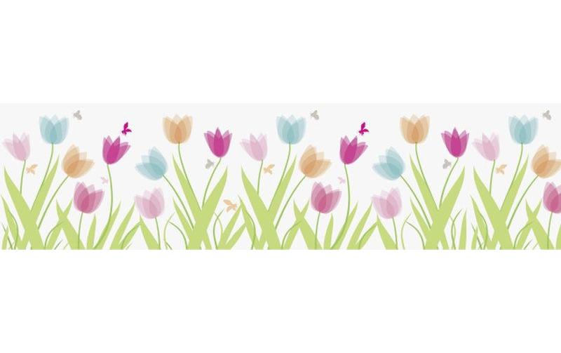 Fensterbild Tulpen 1 Stück, MehrfarbigFenster Tape