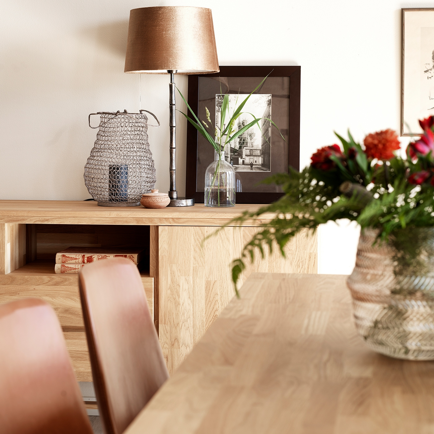 Eettafel Brooklyn Naturel verlengbaar 220 x 95 cm