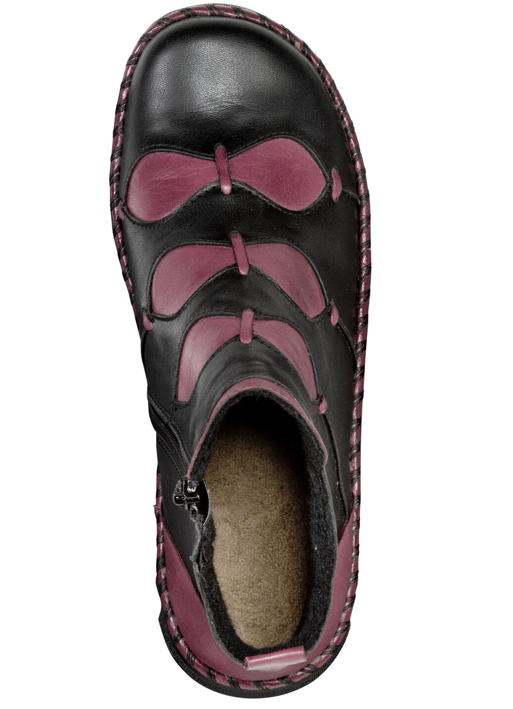 Gemini Bootie aus dezent schattiertem Rind-Nappaleder