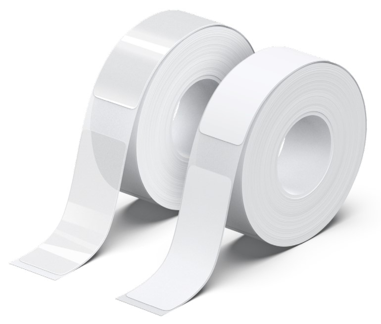 (14x40mm) Wasserfeste Ersatz Etiketten Thermo Nachfüll Band 180Stk. für PE110 Beschriftungsgerät (PE101) - Weiss