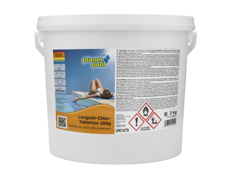 Planet Pool Langzeit-Chlor-Tabletten 200 g / 3 kg Langzeit-Chlor-Tabletten 200 g