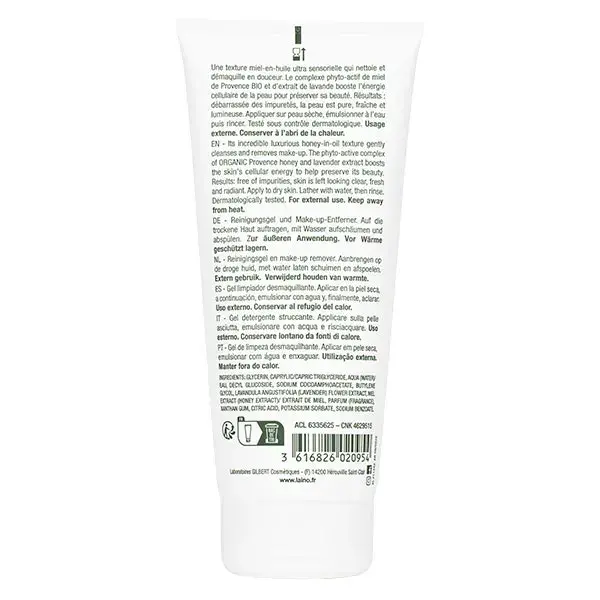 Gel demaquilante Laino 200ml