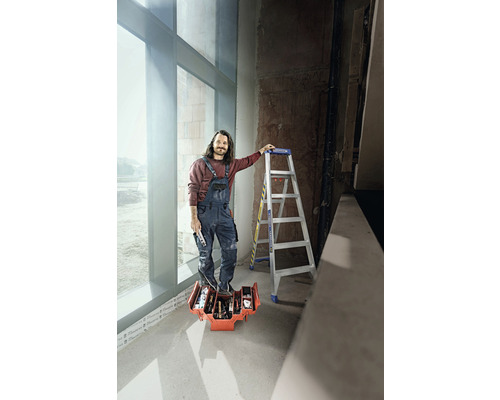 WERNER Leansafe X3 uitschuif- of trapladder, 2 x 5 sporten, werkhoogte 3,7 m