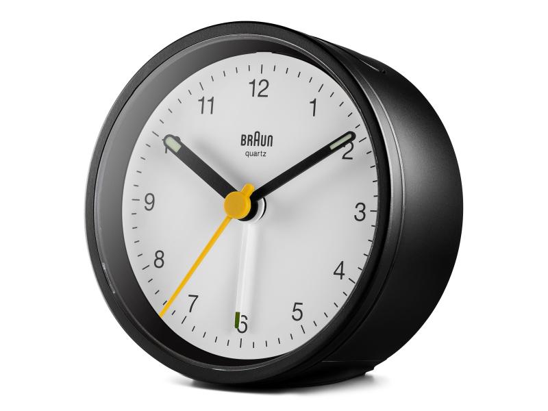 Braun Klassischer Wecker BC12 Schwarz/Weiss Wecker