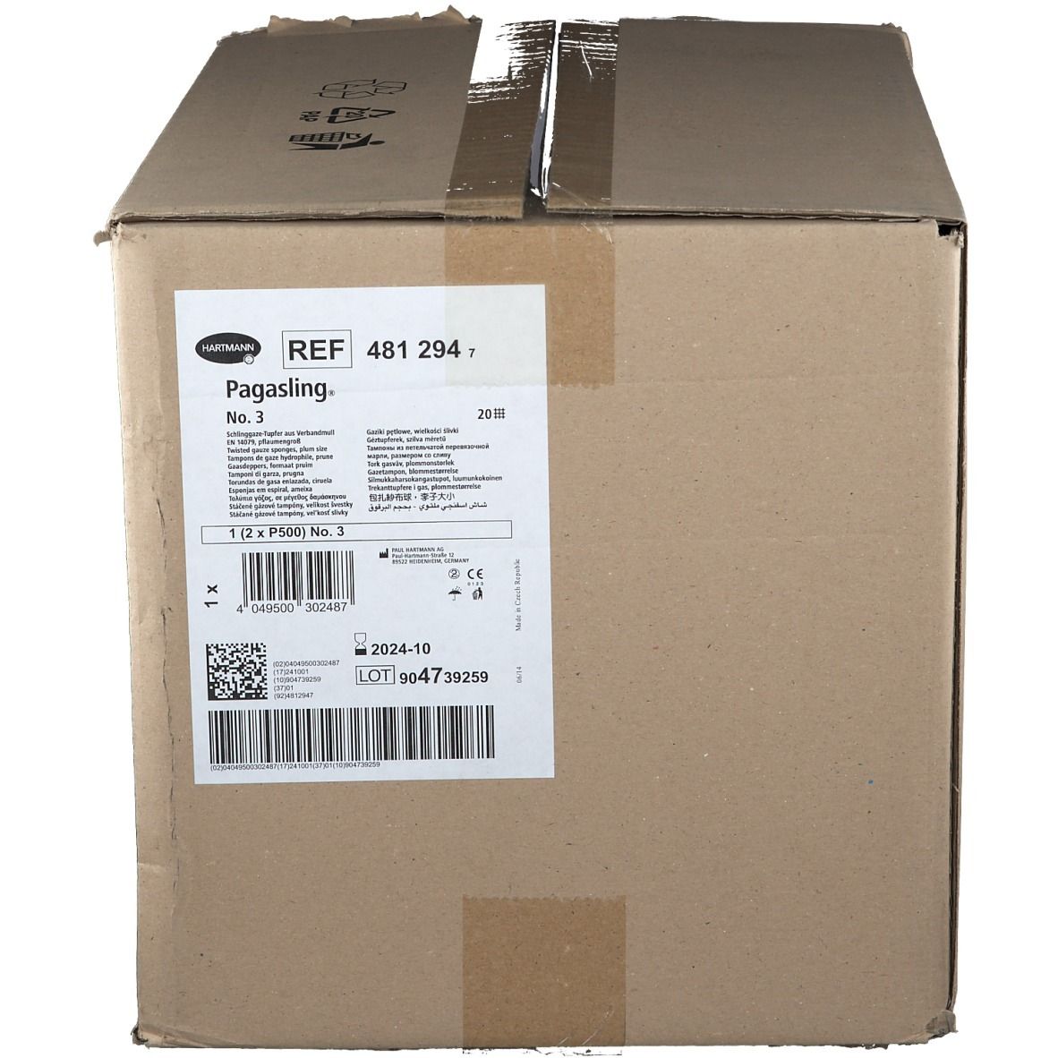 Pagasling® Mulltupfer unsteril Gr.3 pflaumengross
