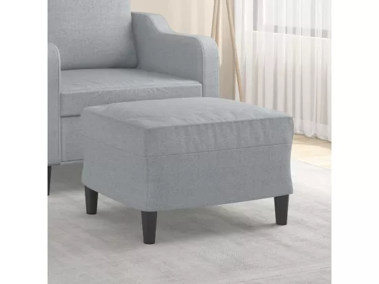 Repose-pied Gris clair 60x50x41 cm Tissu