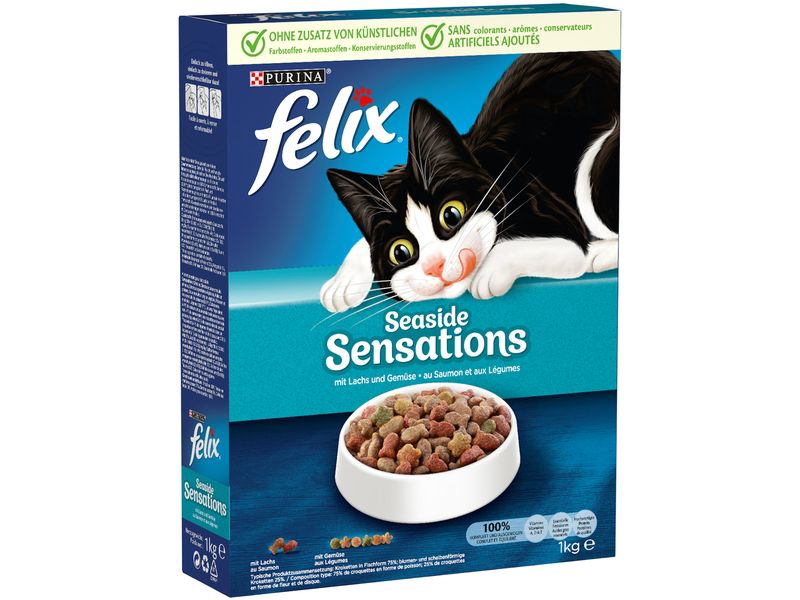 Felix Trockenfutter Sensations Fisch 1 kg Felix Sensations Fisch 1 kg