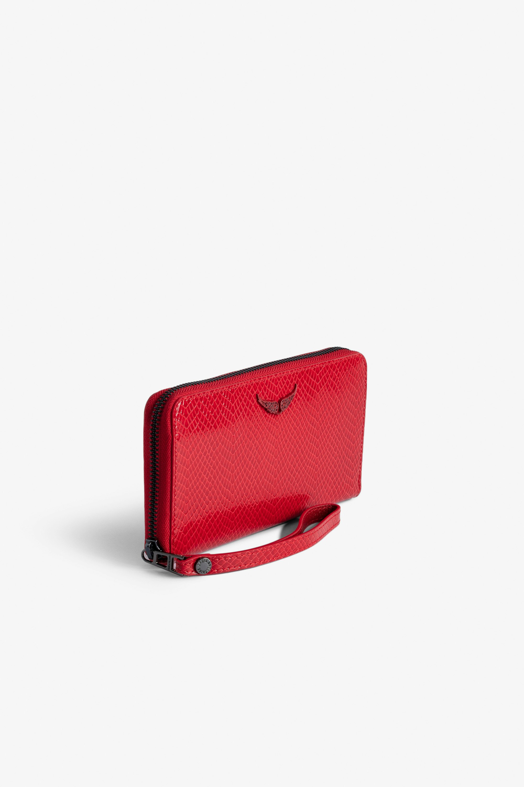 Portefeuille Compagnon Glossy Wild Embossé